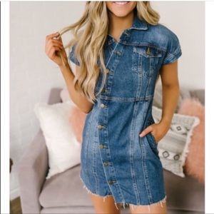 Free People Denim Mini Dress